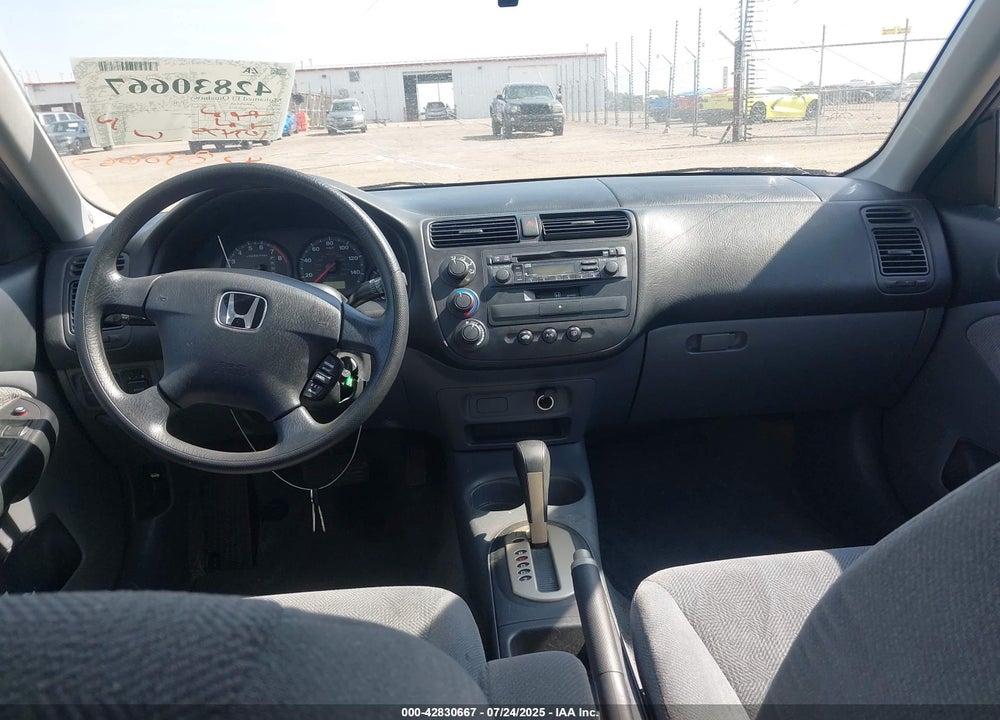 2001 HONDA CIVIC EX VIN: 1HGES26771L047351
