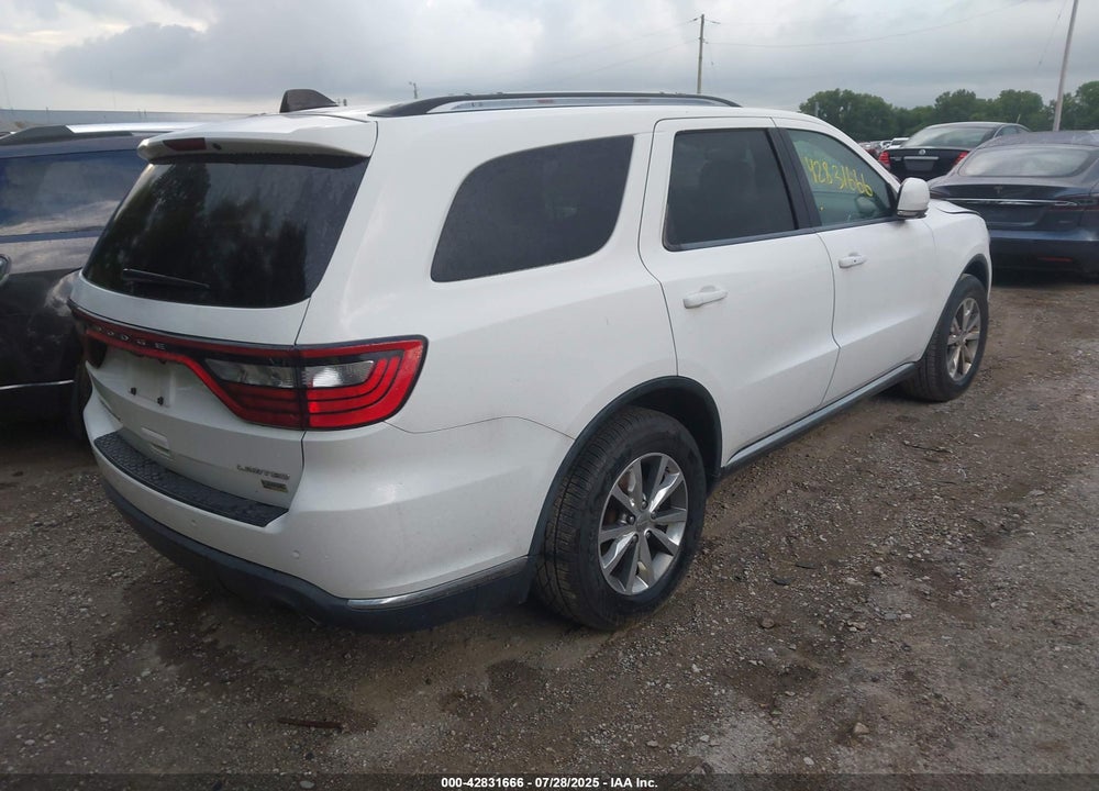 2015 DODGE DURANGO VIN: 1C4RDHDG9FC896520