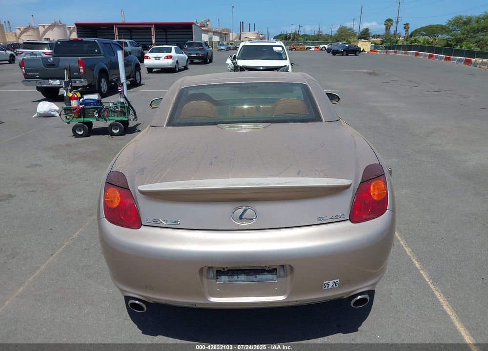 2005 LEXUS SC 430 VIN: JTHFN48Y550069687