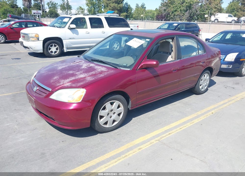 2002 HONDA CIVIC EX VIN: 2HGES26732H589142