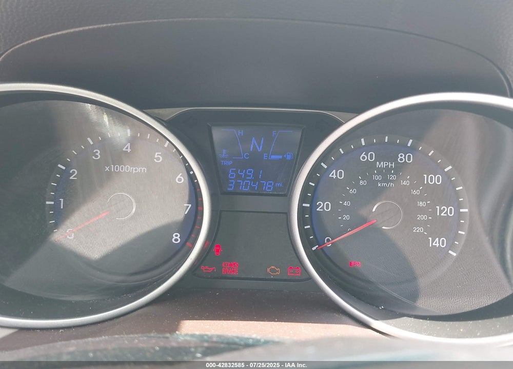 2013 HYUNDAI TUCSON VIN: KM8JU3AC9DU727683