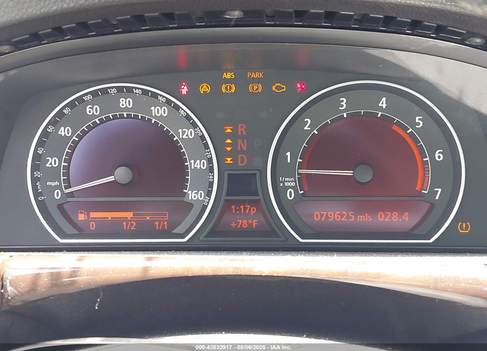 2007 BMW 750LI VIN: WBAHN83527DT75009