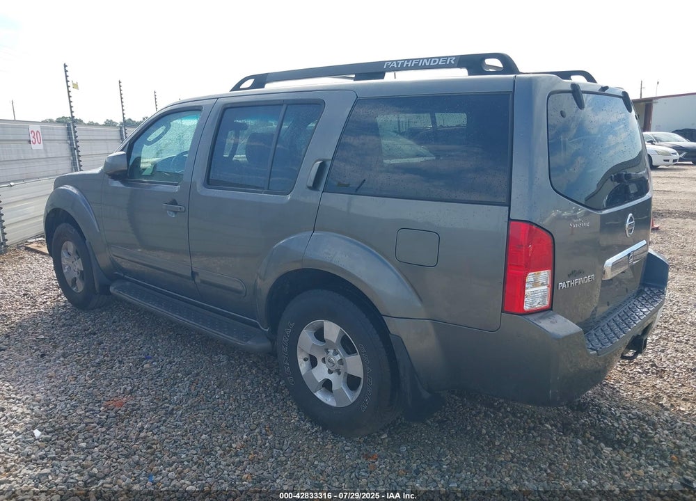 2007 NISSAN PATHFINDER VIN: 5N1AR18U17C605771