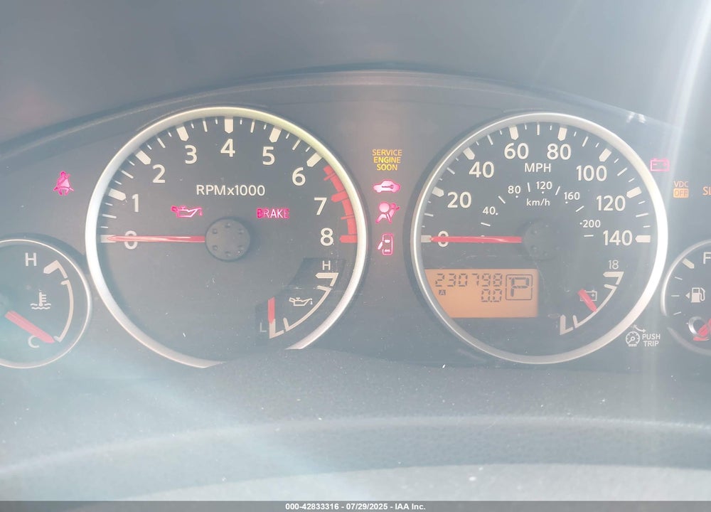 2007 NISSAN PATHFINDER VIN: 5N1AR18U17C605771