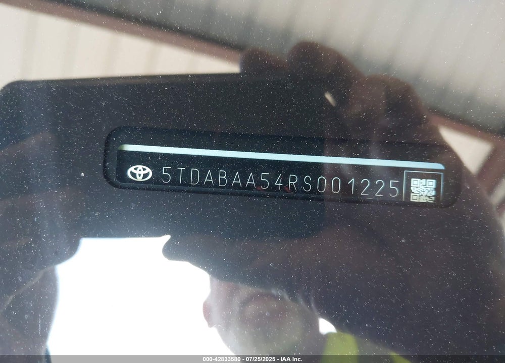 2024 TOYOTA HIGHLANDER VIN: 5TDABAA54RS001225