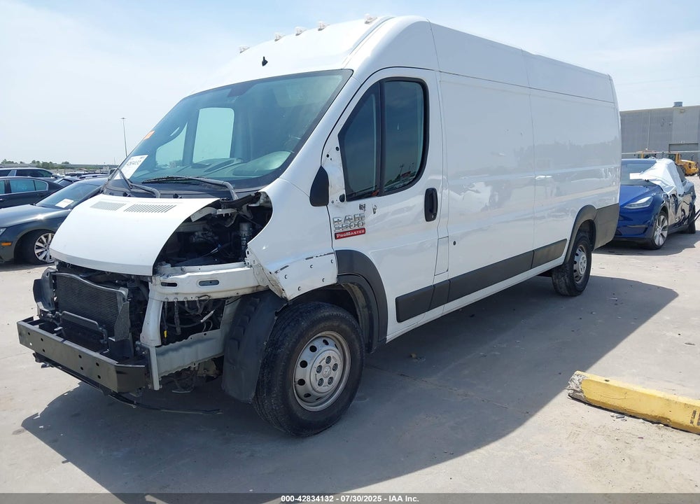 2021 RAM PROMASTER 3500 CARGO VAN HIGH ROOF 159 WB EXT VIN: 3C6MRVJG9ME572754