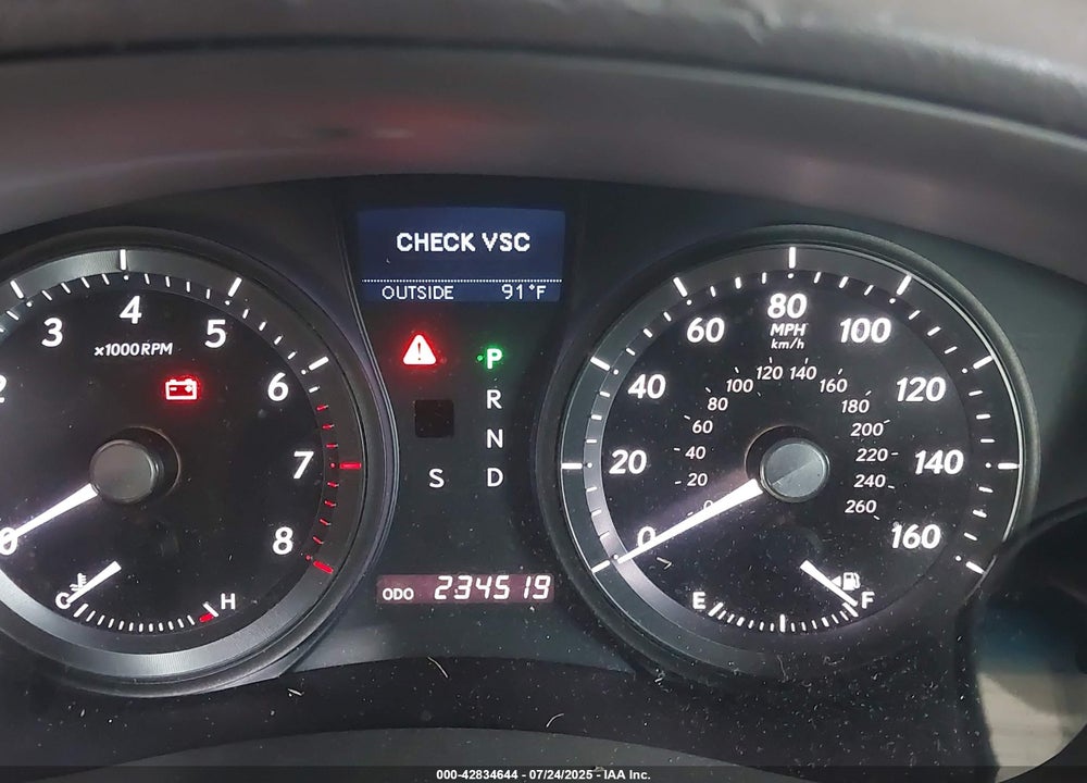 2007 LEXUS ES350 VIN: JTHBJ46G472092308