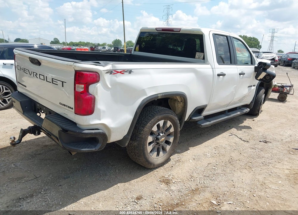 2024 CHEVROLET SILVERADO 2500HD 4WD DOUBLE CAB STANDARD BED CUSTOM VIN: 1GC5YME74RF338037