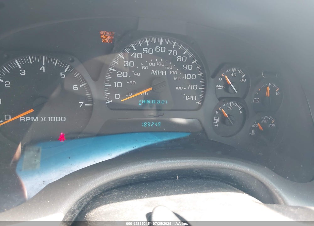 2002 CHEVROLET TRAILBLAZER VIN: 1GNDT13S922510812