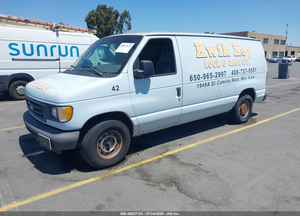 2003 FORD E 150 VIN: 1FTRE14263HA27557