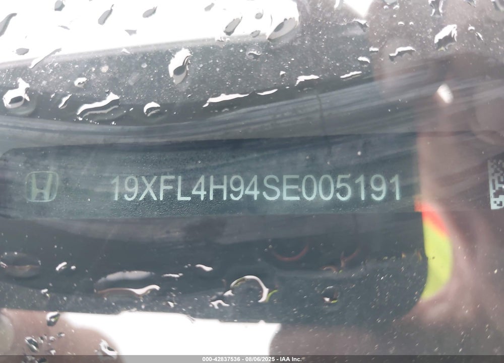 2025 HONDA CIVIC HYBRID VIN: 19XFL4H94SE005191