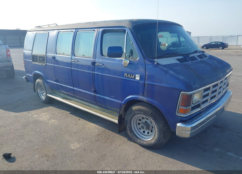 1987 DODGE RAM VAN B250 VIN: 2B7HB23T8HK209186