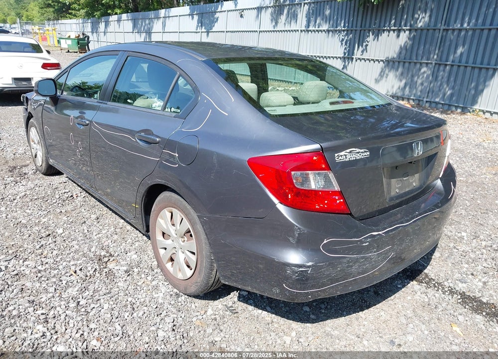 2012 HONDA CIVIC VIN: 2HGFB2F50CH315241