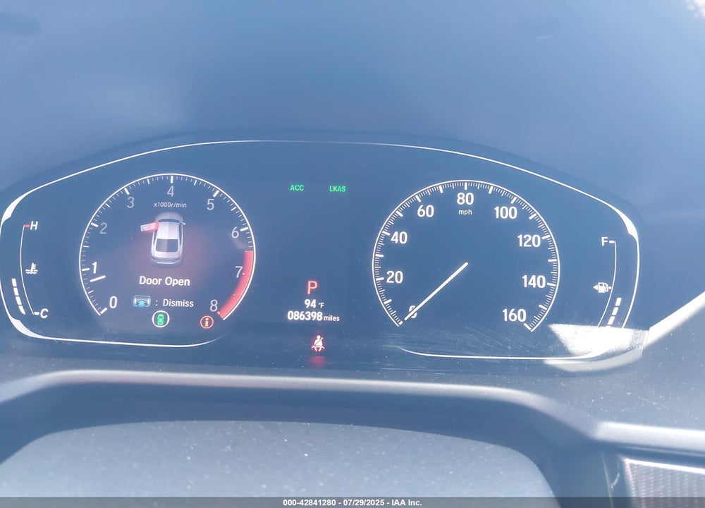 2019 HONDA ACCORD VIN: 1HGCV1F33KA126471