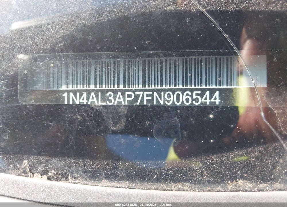 2015 NISSAN ALTIMA VIN: 1N4AL3AP7FN906544