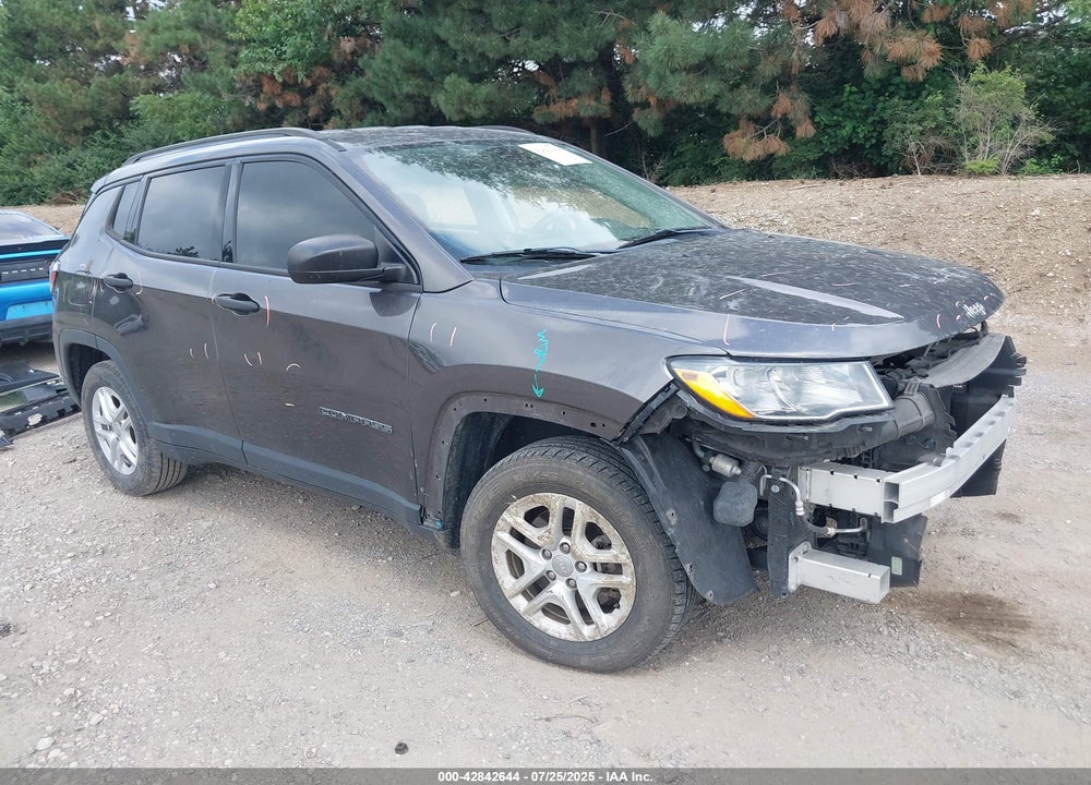 2018 JEEP COMPASS SPORT FWD VIN: 3C4NJCAB5JT124631