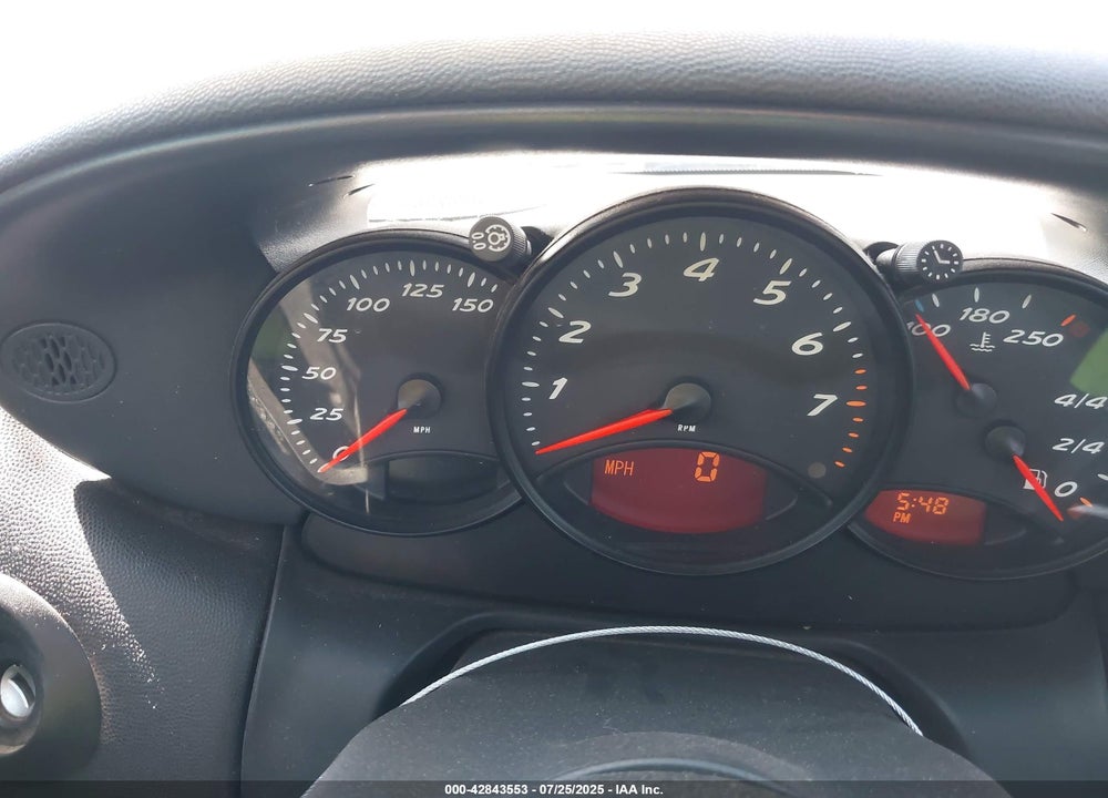 1998 PORSCHE BOXSTER VIN: WP0CA2980WU622968