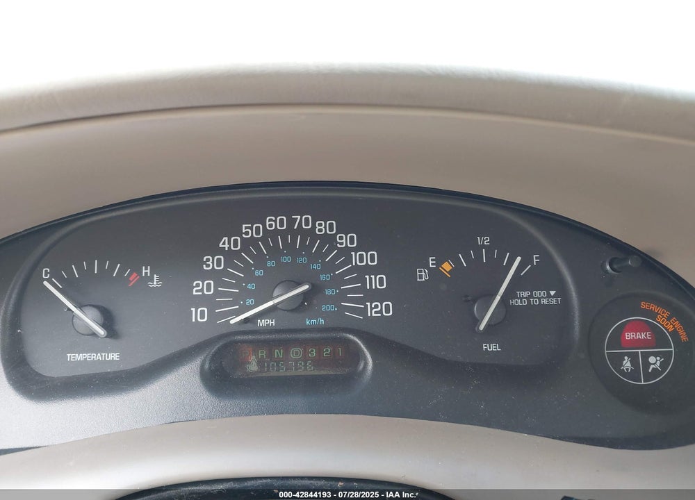 2001 BUICK CENTURY VIN: 2G4WS52J611124007