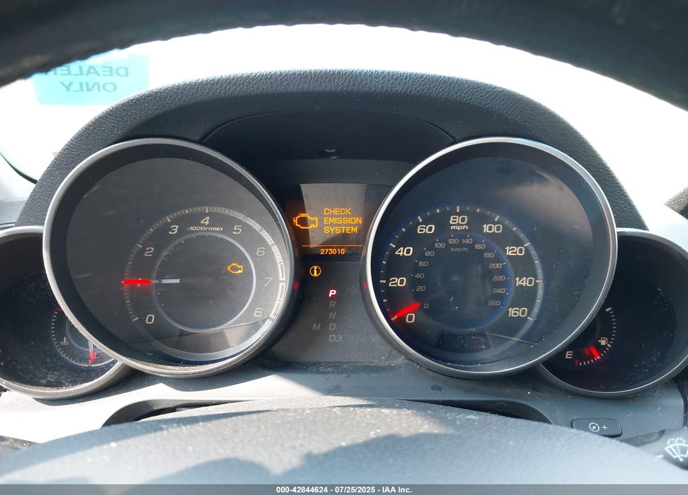 2007 ACURA MDX VIN: 2HNYD283X7H533166