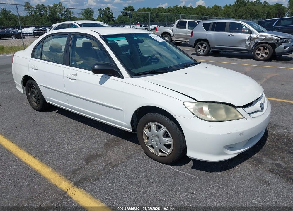 2004 HONDA CIVIC VIN: 2HGES16594H545187