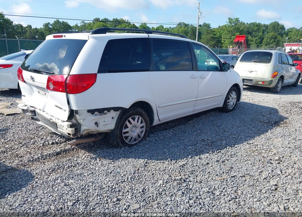 2008 TOYOTA SIENNA LE VIN: 5TDZK23C58S137592