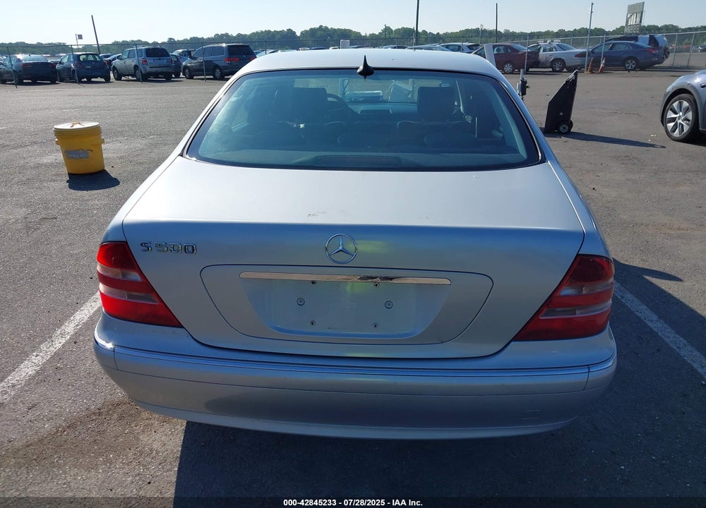 2000 MERCEDES-BENZ S 500 VIN: WDBNG75J8YA089252