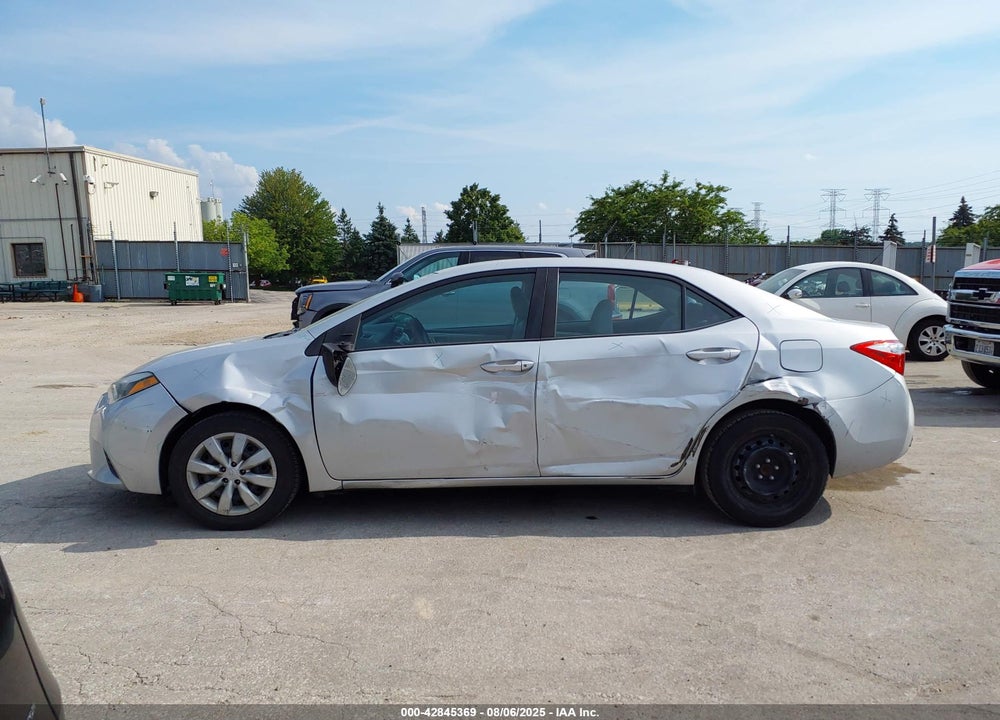 2014 TOYOTA COROLLA LE VIN: 2T1BURHE3EC215466