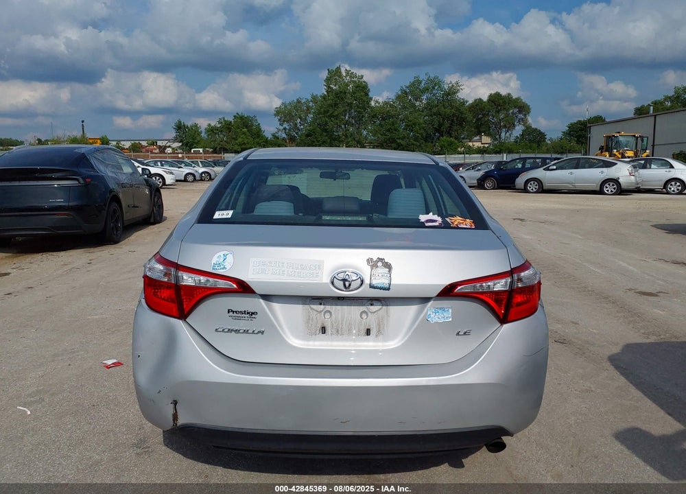 2014 TOYOTA COROLLA LE VIN: 2T1BURHE3EC215466