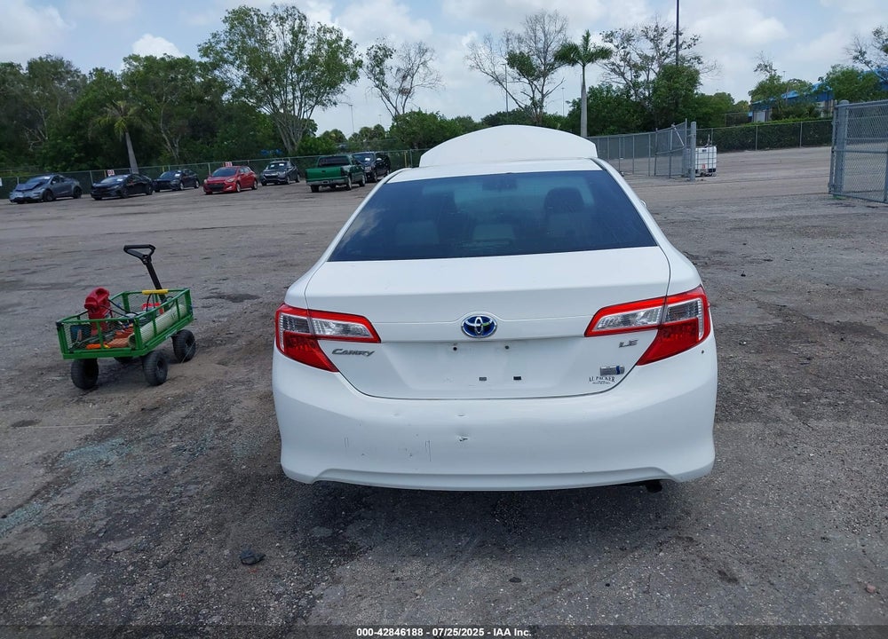 2012 TOYOTA CAMRY HYBRID VIN: 4T1BD1FK5CU040370