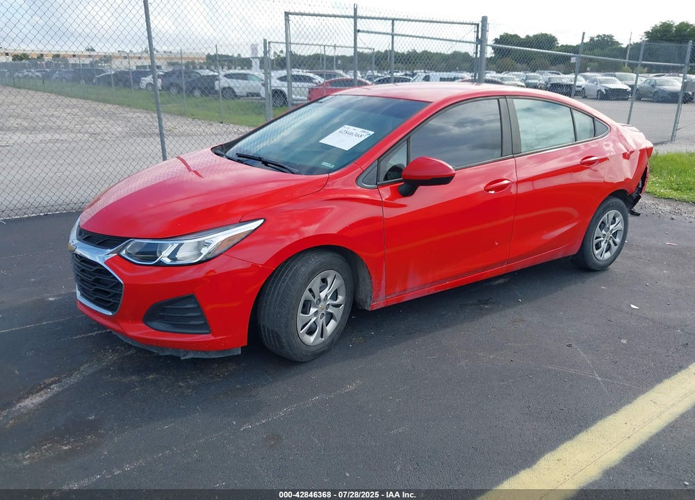 2019 CHEVROLET CRUZE LS VIN: 1G1BC5SM8K7130656