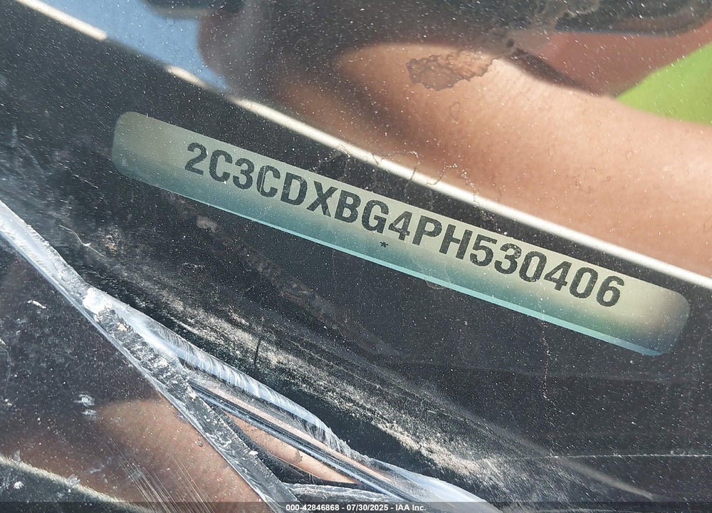 2023 DODGE CHARGER VIN: 2C3CDXBG4PH530406
