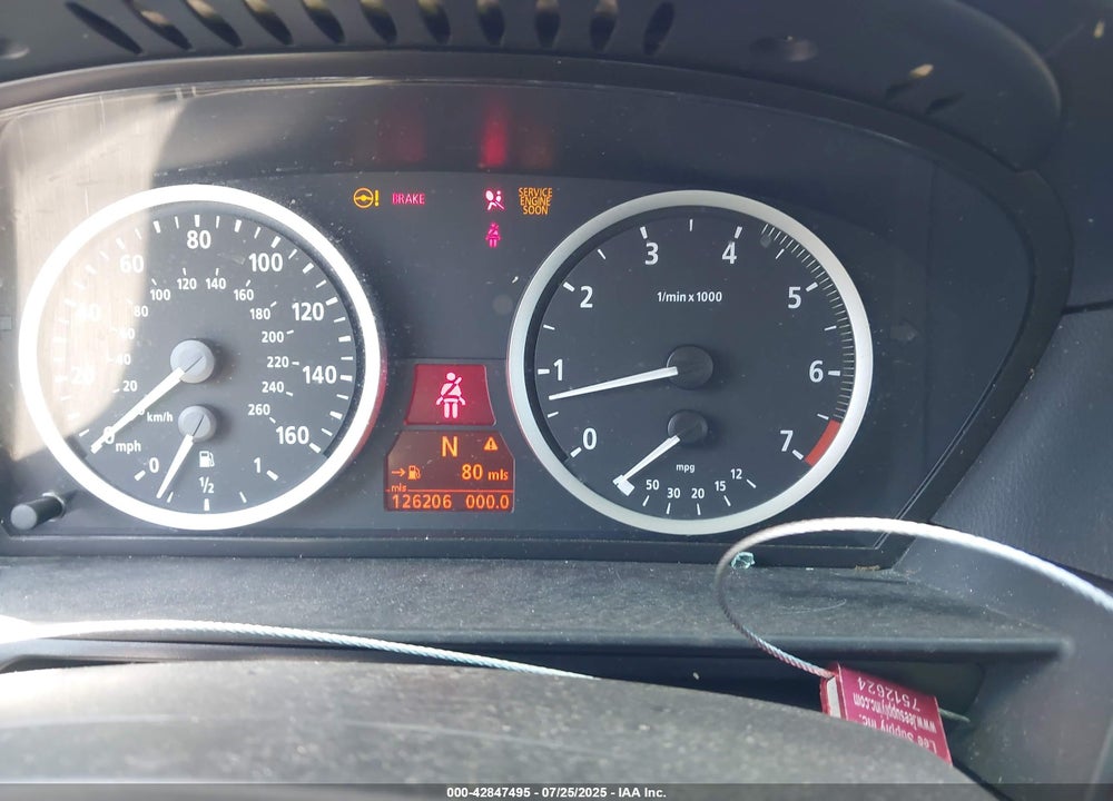 2005 BMW 545I VIN: WBANB33555B089081