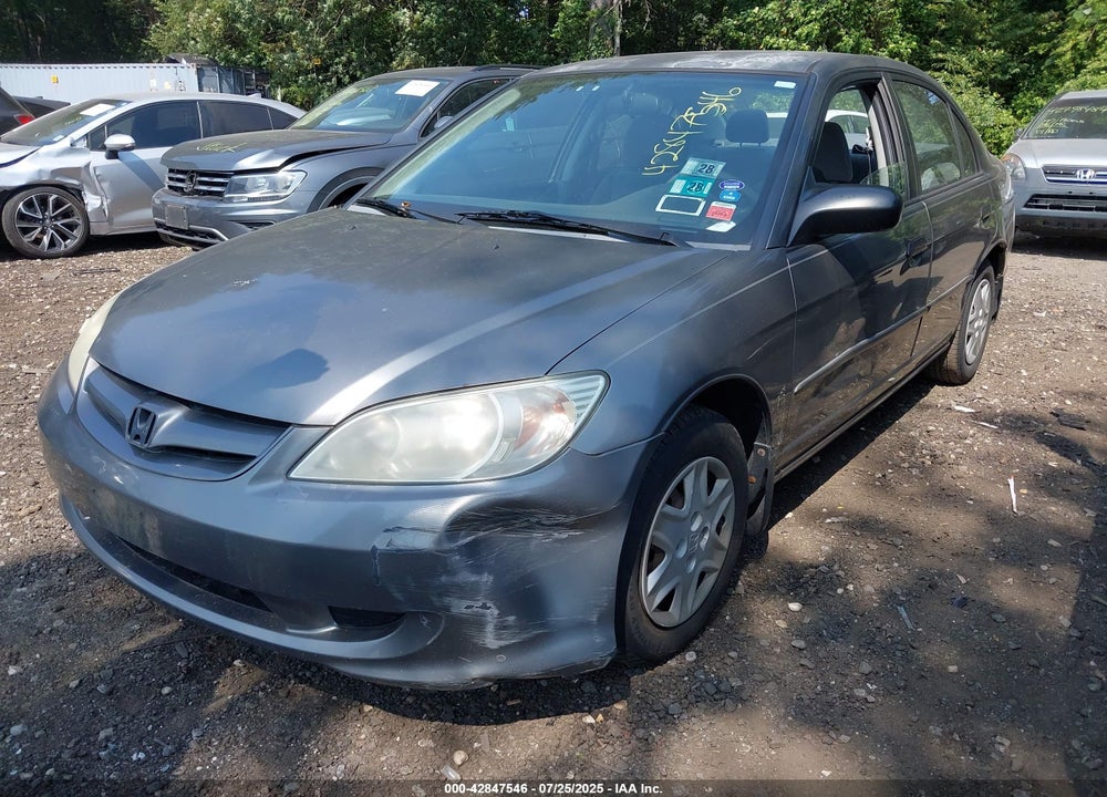 2005 HONDA CIVIC VIN: 2HGES16415H554961