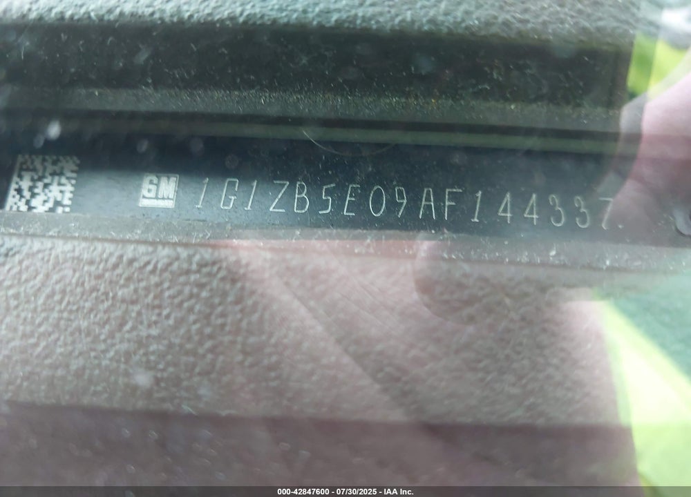2010 CHEVROLET MALIBU VIN: 1G1ZB5E09AF144337