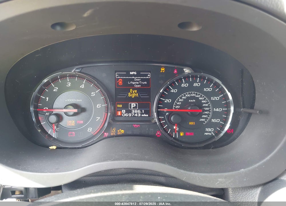 2020 SUBARU WRX VIN: JF1VA1P62L8805593