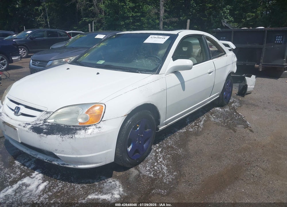 2002 HONDA CIVIC EX VIN: 1HGEM22952L089777