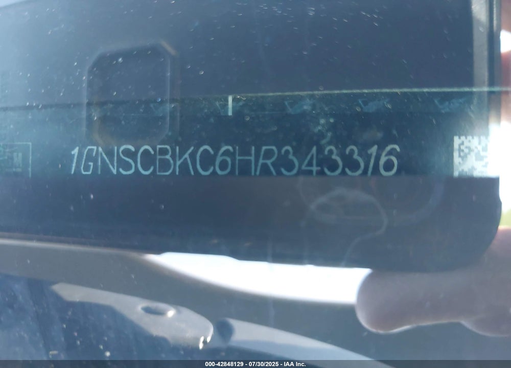 2017 CHEVROLET TAHOE VIN: 1GNSCBKC6HR343316