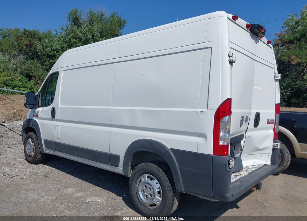 2018 RAM PROMASTER 1500 HIGH ROOF 136 WB VIN: 3C6TRVBG4JE118708