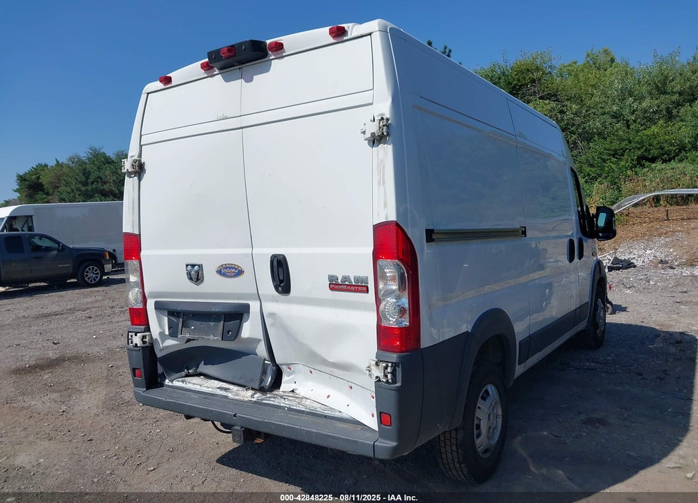 2018 RAM PROMASTER 1500 HIGH ROOF 136 WB VIN: 3C6TRVBG4JE118708