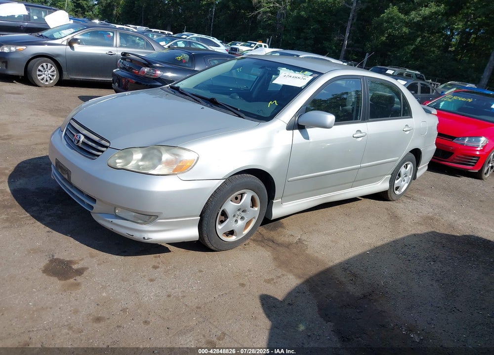 2003 TOYOTA COROLLA S VIN: 1NXBR32E63Z146808