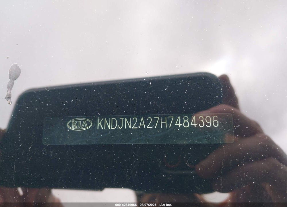 2017 KIA SOUL VIN: KNDJN2A27H7484396