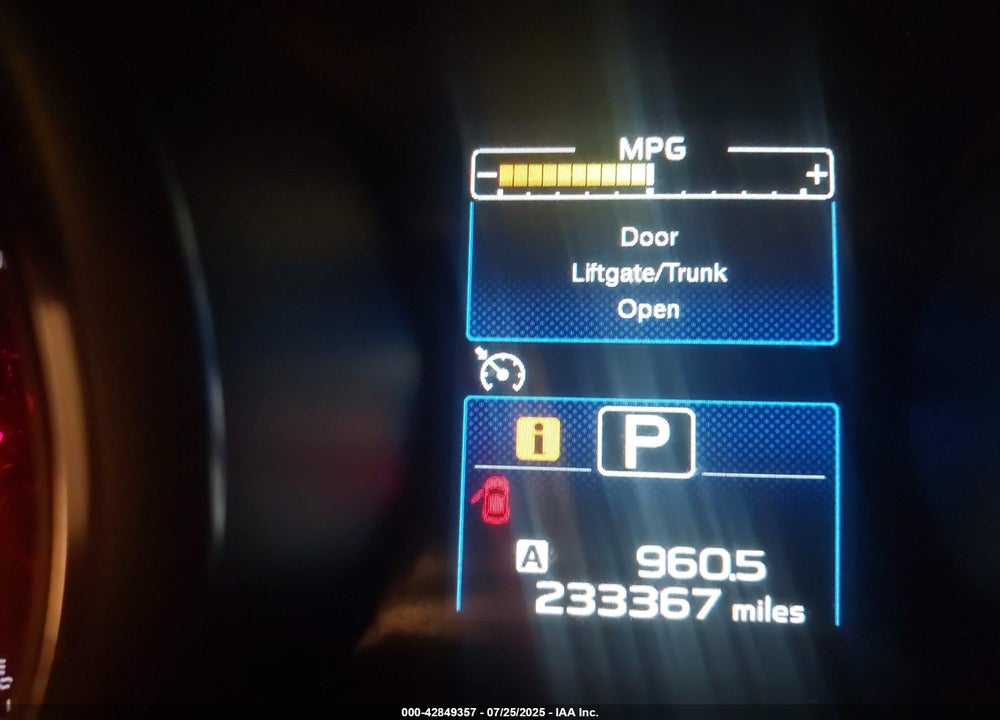 2015 SUBARU LEGACY VIN: 4S3BNAA65F3047907