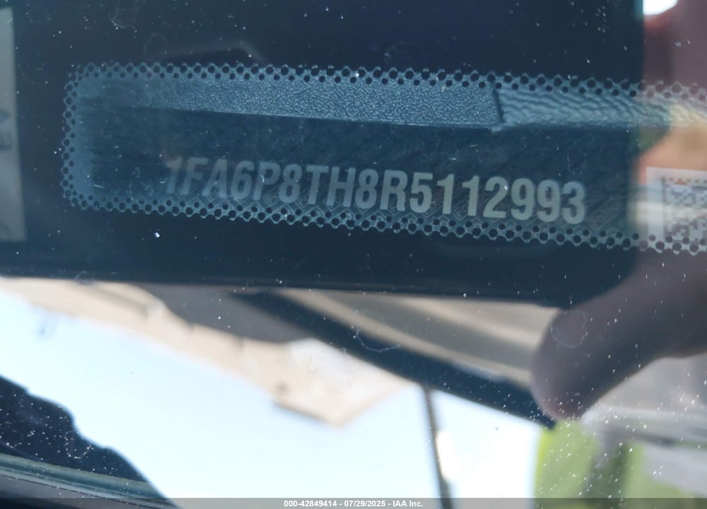 2024 FORD MUSTANG VIN: 1FA6P8TH8R5112993