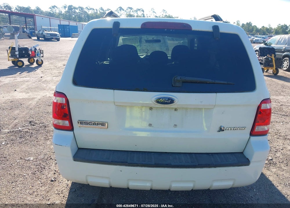 2008 FORD ESCAPE HYBRID VIN: 1FMCU59H48KA60544
