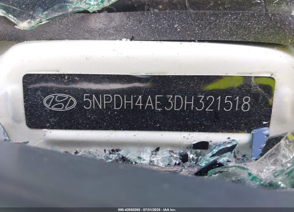 2013 HYUNDAI ELANTRA GLS VIN: 5NPDH4AE3DH321518