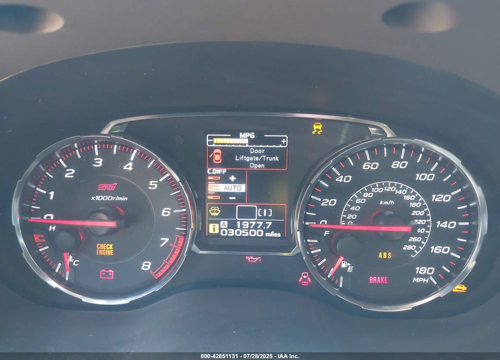2021 SUBARU WRX STI VIN: JF1VA2E68M9801245