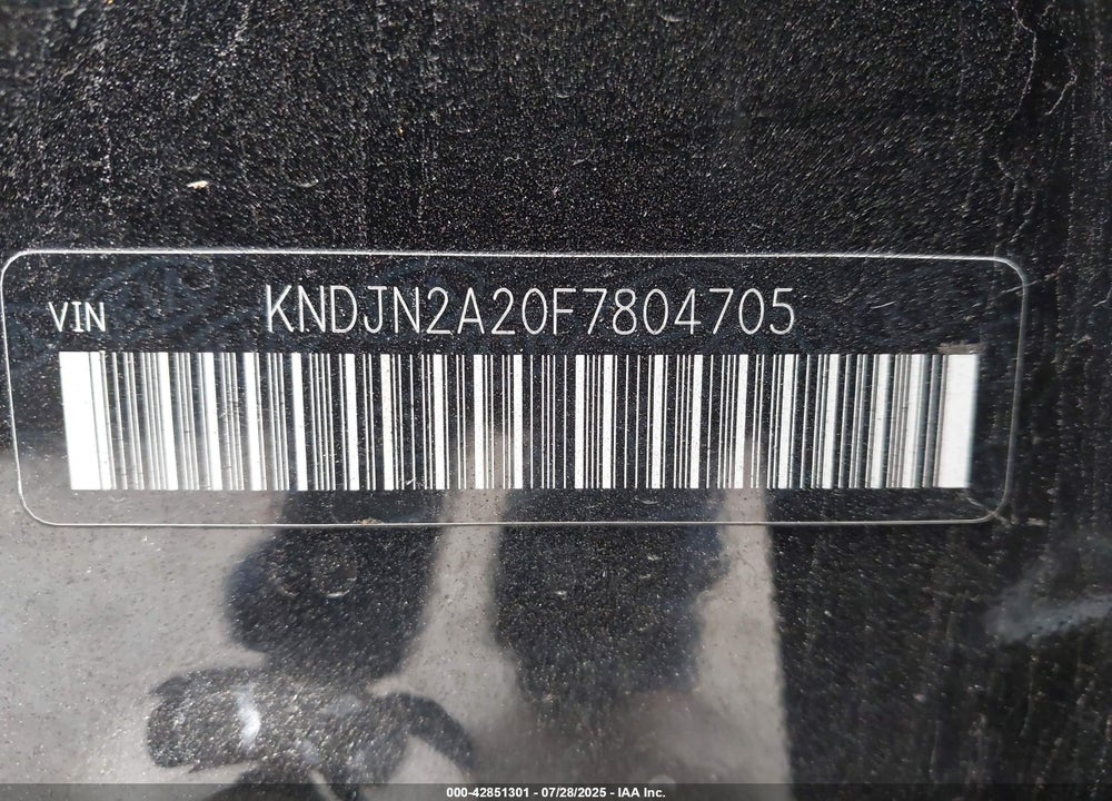 2015 KIA SOUL VIN: KNDJN2A20F7804705