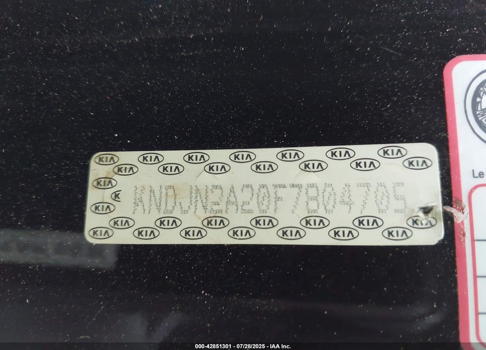 2015 KIA SOUL VIN: KNDJN2A20F7804705