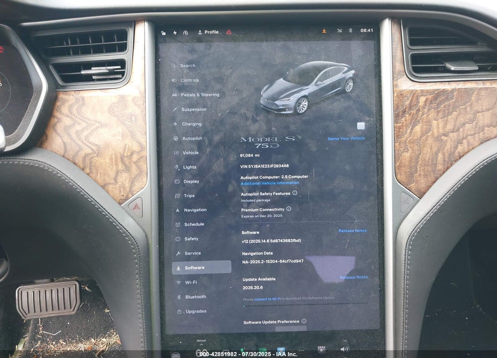 2018 TESLA MODEL S VIN: 5YJSA1E23JF293448