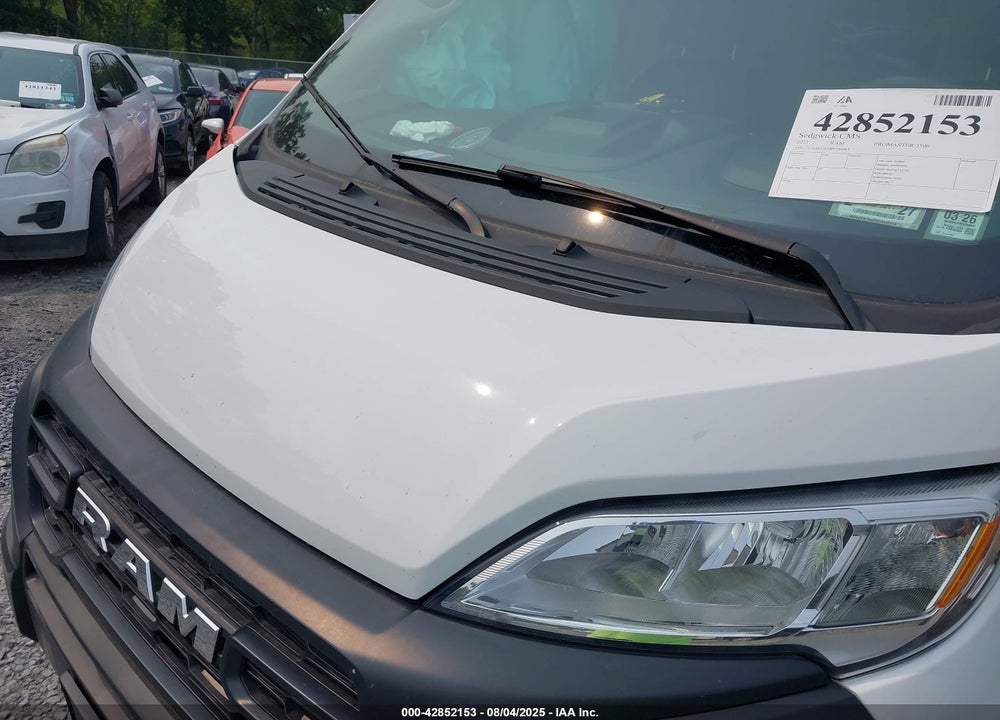 2023 RAM PROMASTER 3500 CARGO VAN HIGH ROOF 159 WB EXT VIN: 3C6MRVJG0PE556687